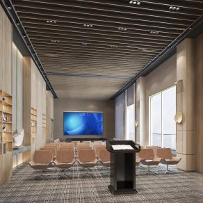 现代报告厅3D模型下载